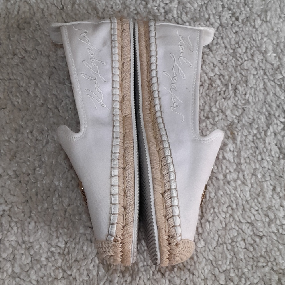 KARL LAGERFELD pin on Slip On Espadrille Size 10 - Picture 13 of 16